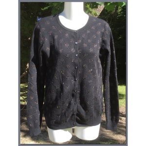 Cardi w/sparkly dots